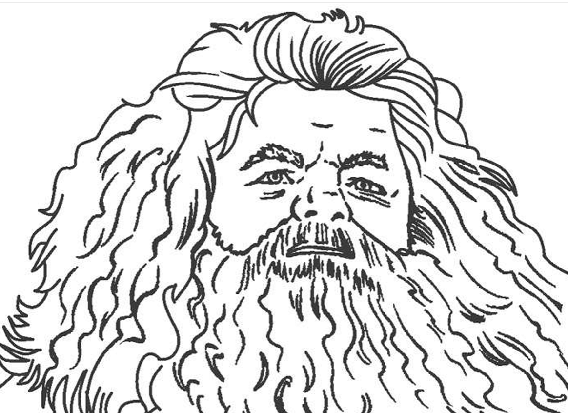 coloriage Hagrid