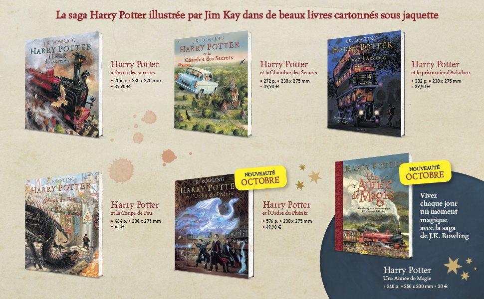 Collection livres illustrés Harry Potter Gallimard Jeunesse